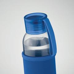 Vue Bouteille verre recyclé 500 ml - Ebor de couleur bleu| Krokrodeal