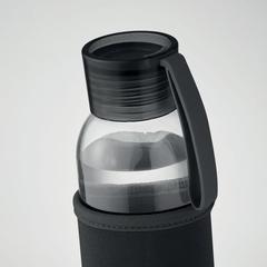 Vue Bouteille verre recyclé 500 ml - Ebor de couleur noir| Krokrodeal