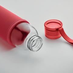 Vue Bouteille verre recyclé 500 ml - Ebor de couleur rouge| Krokrodeal
