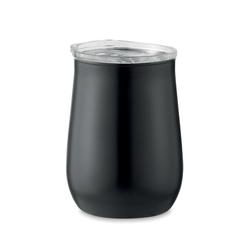 Vue Gobelet en inox recyclé - Ursa de couleur noir| Krokrodeal