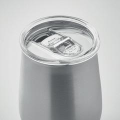 Vue Gobelet en inox recyclé - Ursa de couleur gris| Krokrodeal