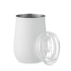 Vue Gobelet en inox recyclé - Ursa de couleur blanc| Krokrodeal