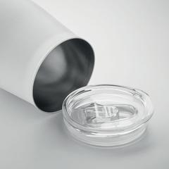 Vue Gobelet en inox recyclé - Ursa de couleur blanc| Krokrodeal