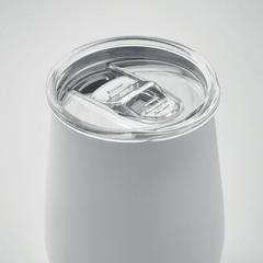 Vue Gobelet en inox recyclé - Ursa de couleur blanc| Krokrodeal