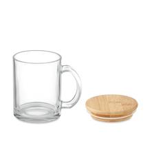 Vue Mug en verre recyclé 300 ml - Celestial de couleur blanc| Krokrodeal