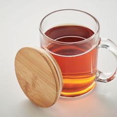 Vue Mug en verre recyclé 300 ml - Celestial de couleur blanc| Krokrodeal