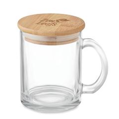 Vue Mug en verre recyclé 300 ml - Celestial de couleur blanc| Krokrodeal