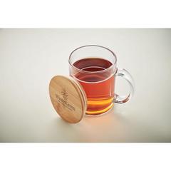 Vue Mug en verre recyclé 300 ml - Celestial de couleur blanc| Krokrodeal