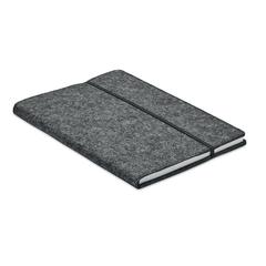 Carnet A5 en feutre RPET - Feltbook publicitaire pas cher