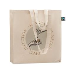 Vue Sac Shopping commerce équitable - Osole ++ de couleur marron| Krokrodeal