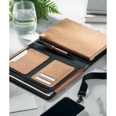 Vue Conférencier A5 en liège - Origin de couleur marron| Krokrodeal