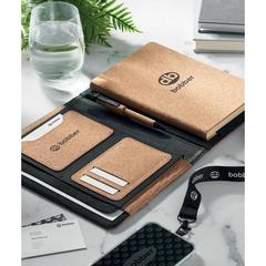 Vue Conférencier A5 en liège - Origin de couleur marron| Krokrodeal