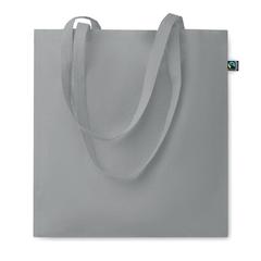 Vue Sac shopping Fairtrade140gr/m² - Osole colour de couleur gris| Krokrodeal