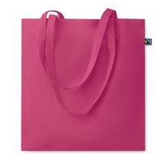 Vue Sac shopping Fairtrade140gr/m² - Osole colour de couleur rose| Krokrodeal