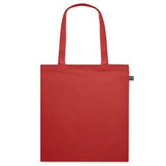 Vue Sac shopping Fairtrade140gr/m² - Osole colour de couleur rouge| Krokrodeal