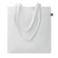 Vue Sac shopping Fairtrade140gr/m² - Osole colour de couleur blanc| Krokrodeal