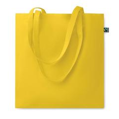 Vue Sac shopping Fairtrade140gr/m² - Osole colour de couleur jaune| Krokrodeal