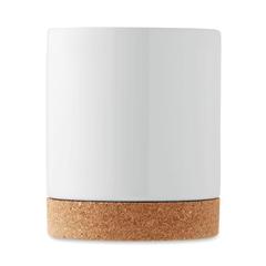 Vue Mug en céramique liège 280 ml - Karoo de couleur blanc| Krokrodeal
