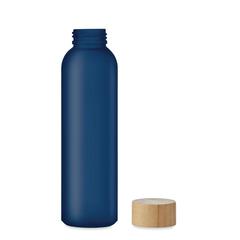 Vue Bouteille verre dépoli 500ml - Abe de couleur bleu| Krokrodeal