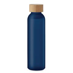 Vue Bouteille verre dépoli 500ml - Abe de couleur bleu| Krokrodeal