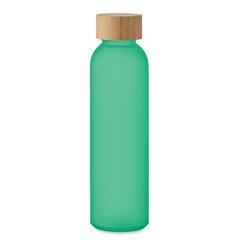 Vue Bouteille verre dépoli 500ml - Abe de couleur vert| Krokrodeal