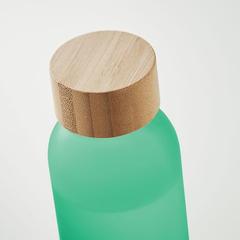 Vue Bouteille verre dépoli 500ml - Abe de couleur vert| Krokrodeal