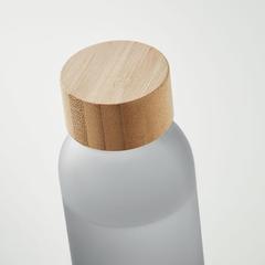 Vue Bouteille verre dépoli 500ml - Abe de couleur gris| Krokrodeal