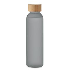Vue Bouteille verre dépoli 500ml - Abe de couleur gris| Krokrodeal