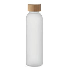 Vue Bouteille verre dépoli 500ml - Abe de couleur blanc| Krokrodeal