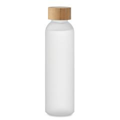 Vue Bouteille verre dépoli 500ml - Abe de couleur blanc| Krokrodeal