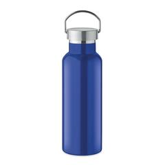 Vue Bouteille double paroi 500 ml - Florence de couleur bleu| Krokrodeal