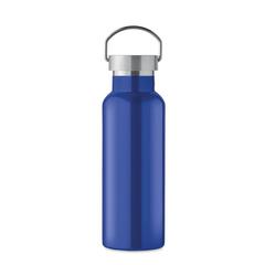 Vue Bouteille double paroi 500 ml - Florence de couleur bleu| Krokrodeal