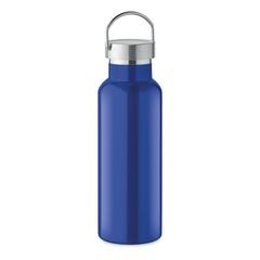 Vue Bouteille double paroi 500 ml - Florence de couleur bleu| Krokrodeal