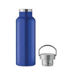 Vue Bouteille double paroi 500 ml - Florence de couleur bleu| Krokrodeal