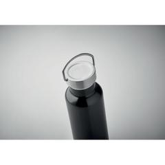 Vue Bouteille double paroi 500 ml - Florence de couleur noir| Krokrodeal