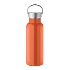Vue Bouteille double paroi 500 ml - Florence de couleur orange| Krokrodeal