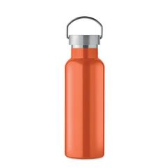 Vue Bouteille double paroi 500 ml - Florence de couleur orange| Krokrodeal