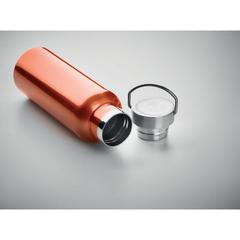 Vue Bouteille double paroi 500 ml - Florence de couleur orange| Krokrodeal