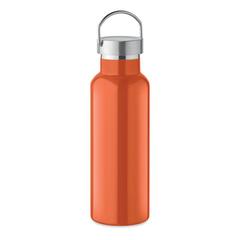 Vue Bouteille double paroi 500 ml - Florence de couleur orange| Krokrodeal