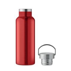 Vue Bouteille double paroi 500 ml - Florence de couleur rouge| Krokrodeal