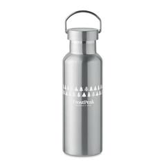 Vue Bouteille double paroi 500 ml - Florence de couleur gris| Krokrodeal