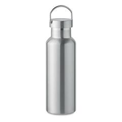 Vue Bouteille double paroi 500 ml - Florence de couleur gris| Krokrodeal
