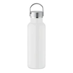 Vue Bouteille double paroi 500 ml - Florence de couleur blanc| Krokrodeal