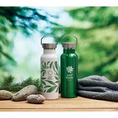 Vue Bouteille double paroi 500 ml - Florence de couleur blanc| Krokrodeal
