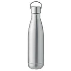 Vue Bouteille double paroi 500 ml - Manoa de couleur gris| Krokrodeal