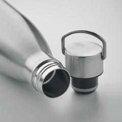 Vue Bouteille double paroi 500 ml - Manoa de couleur gris| Krokrodeal