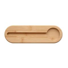 Vue Trousse en feutre RPET - Mile de couleur marron| Krokrodeal