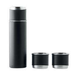 Vue Bouteille et 2 gobelets - Sharm de couleur noir| Krokrodeal