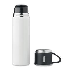 Vue Bouteille double paroi 420 ml - Tonia de couleur blanc| Krokrodeal