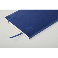 Vue Carnet A5 couverture en PU - Breta de couleur bleu| Krokrodeal